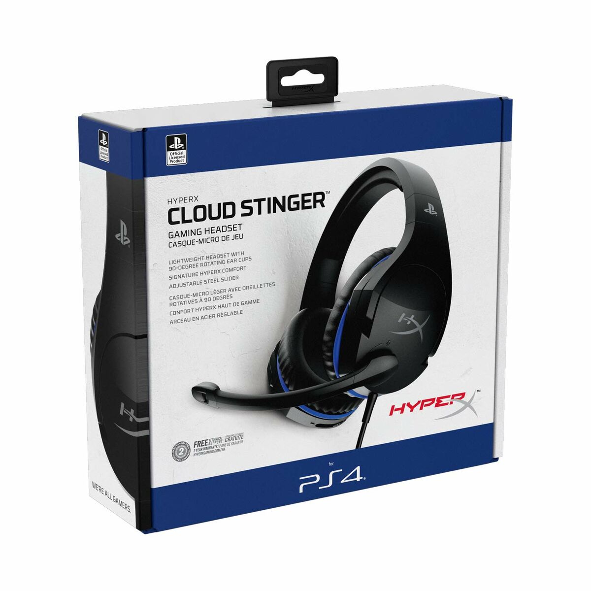 Spelheadset med mikrofon Hyperx Cloud Stinger Svart/Blå