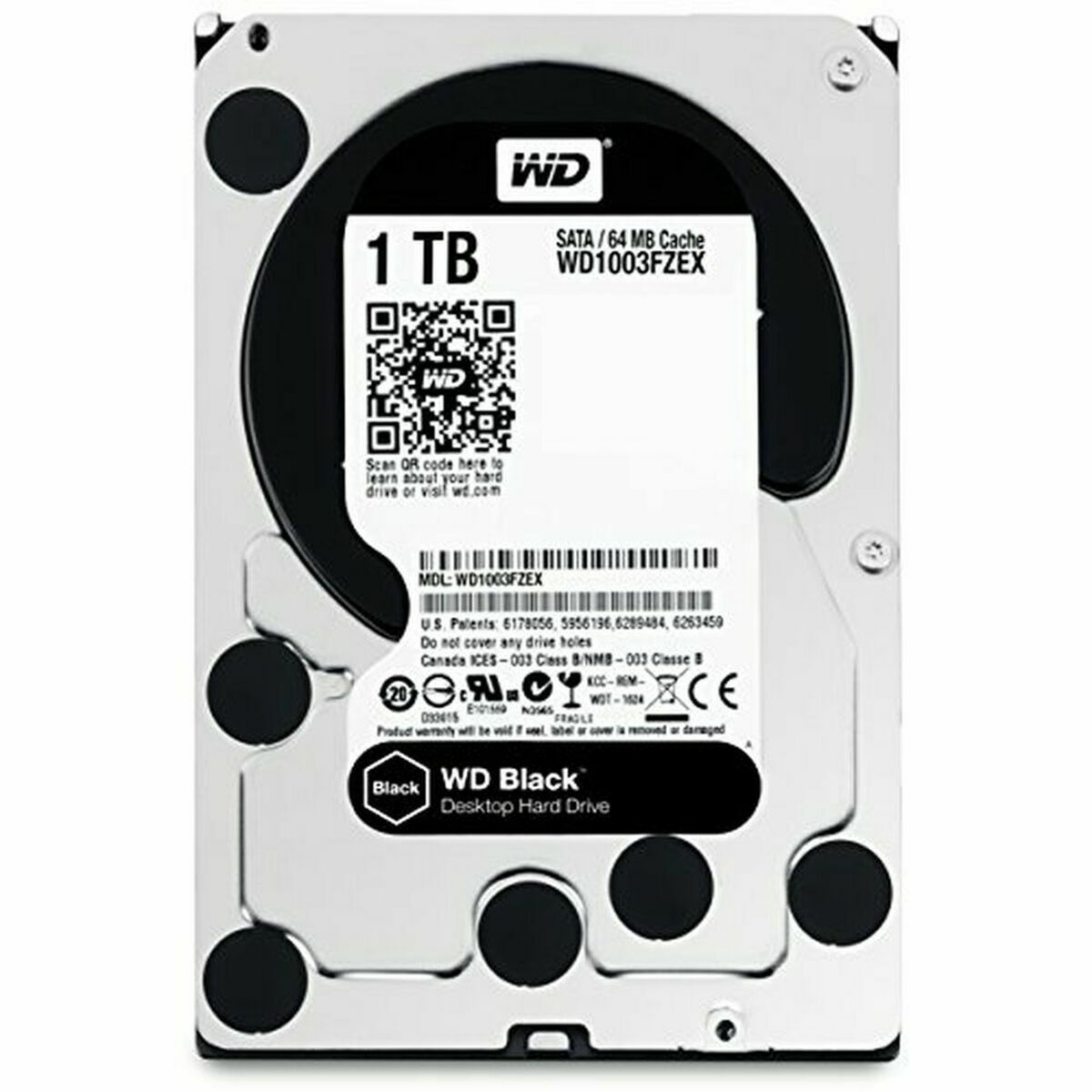 Hårddisk Western Digital WD1003FZEX 3.5" 1 TB Sata III 7200 rpm