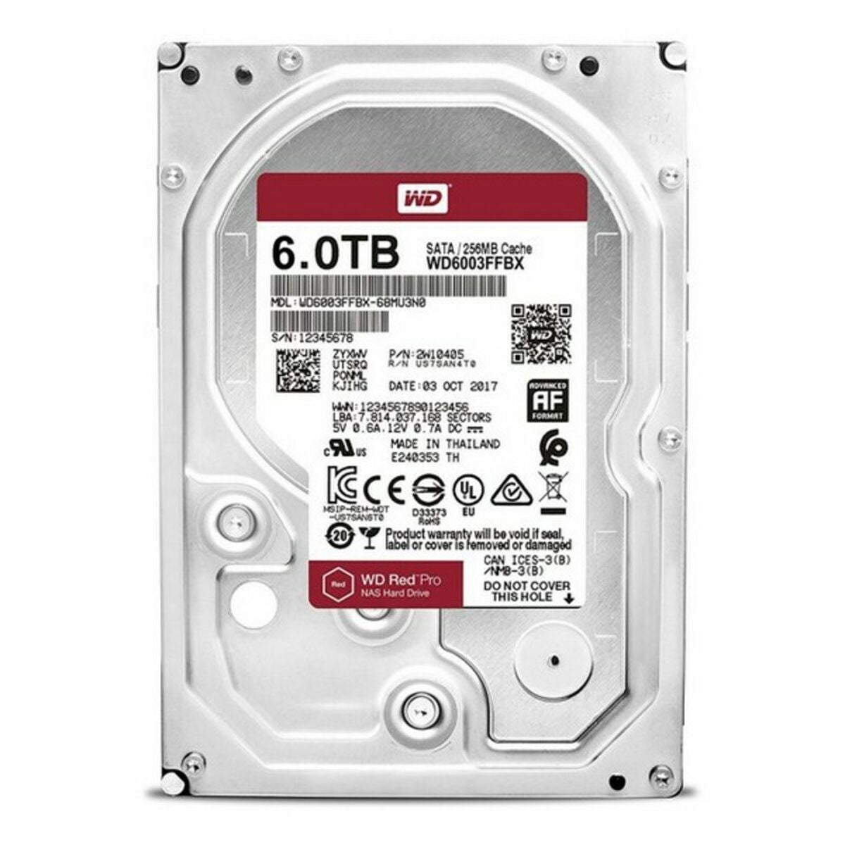 Hårddisk Western Digital SATA RED PRO 3,5"