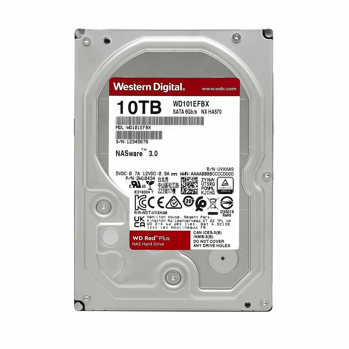 Hårddisk Western Digital WD101EFBX 3,5" 10 TB