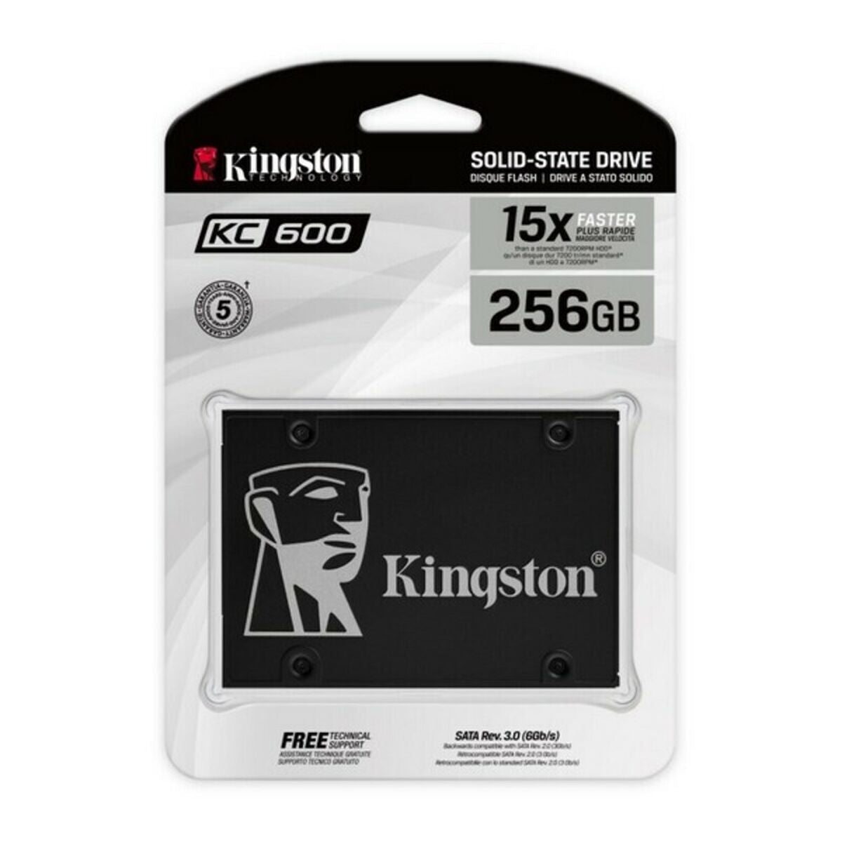 Hard Drive Kingston SKC600 2,5" SSD SATA III