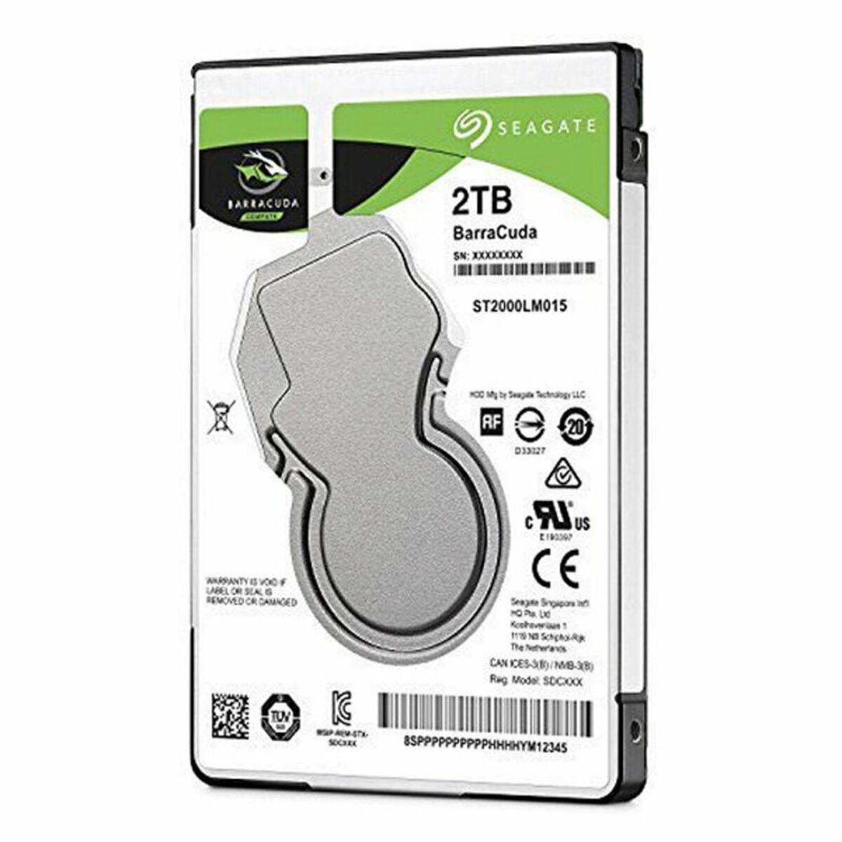 Hårddisk Seagate ST2000LM015 2 TB 5400 rpm 2.5"