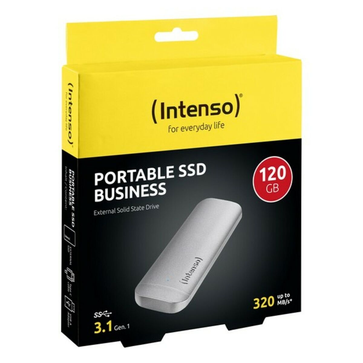 External Hard Drive INTENSO SSD USB C