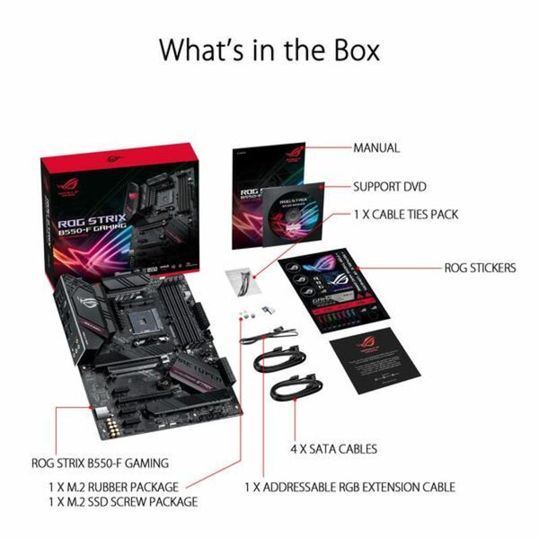 Moderkort Asus ROG STRIX B550-F GAMING ATX AM4 AMD B550 AMD