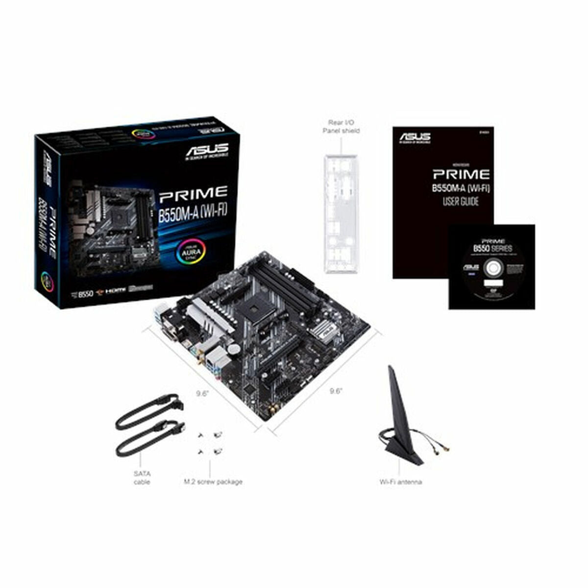 Moderkort Asus PRIME B550M-A mATX AM4     AMD AM4