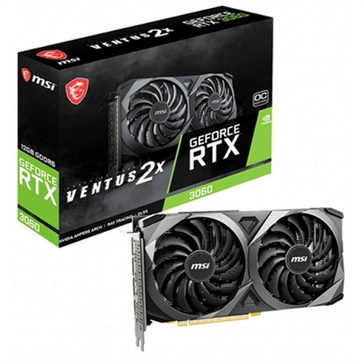 Graphics card MSI 912-V397-039 GeForce RTX 3060 12 GB GDDR6