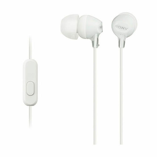 Hörlurar med mikrofon Sony in-ear White