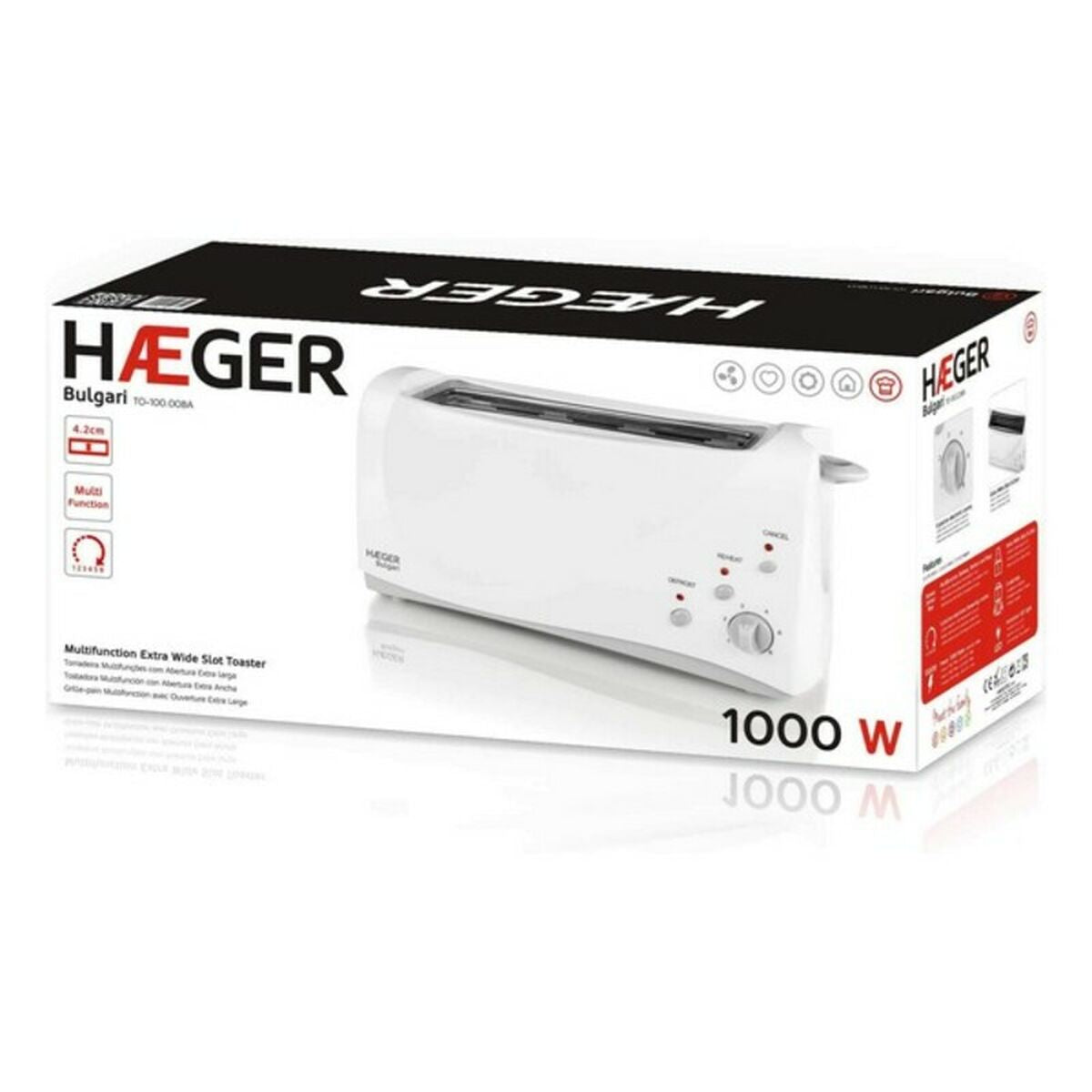 Toaster Haeger Bulgari Multifunction 1000 W