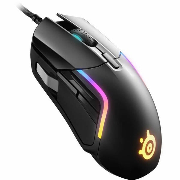 Mouse SteelSeries Rival 5 Black Gaming LED-lampor Med kabel