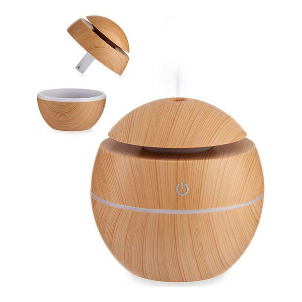 Aroma Diffuser Humidifier with Multicolour LED Brown Plastic (130 ml)