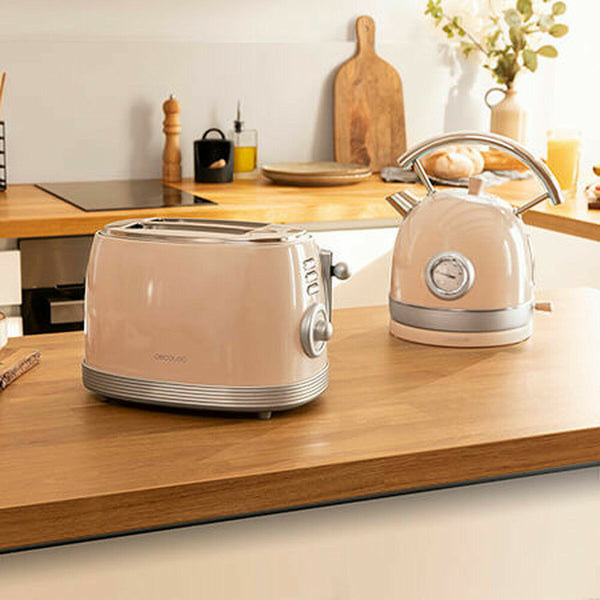 Toaster Cecotec Vintage Beige 850 W