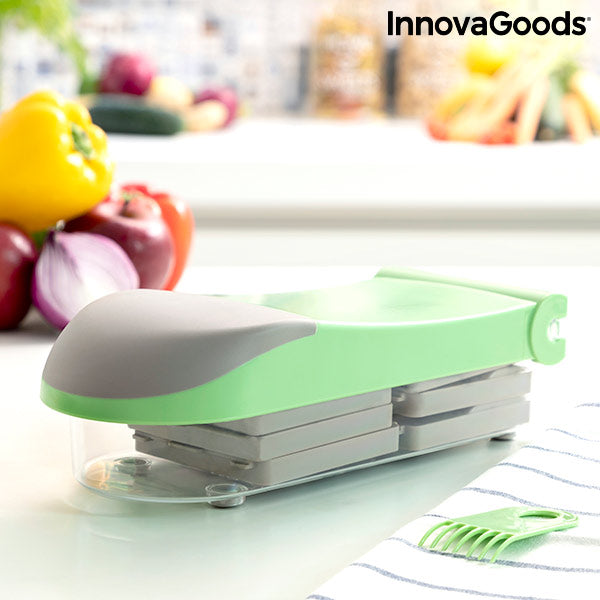 7 in 1 vegetable cutter, grater and mandolin with recipes and