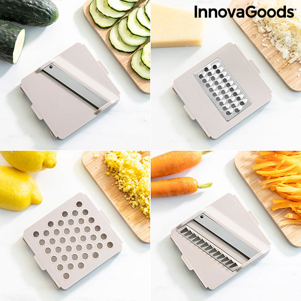 7 in 1 vegetable cutter, grater and mandolin with recipes and