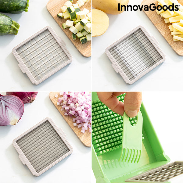 7 in 1 vegetable cutter, grater and mandolin with recipes and