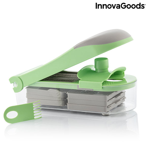 7 in 1 vegetable cutter, grater and mandolin with recipes and