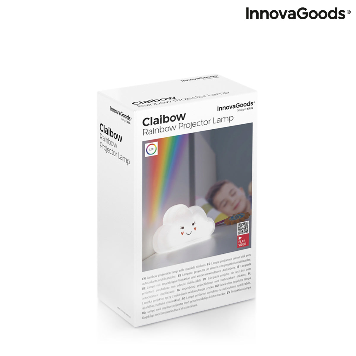 Lamp with Rainbow Projector and Stickers Claibow InnovaGoods