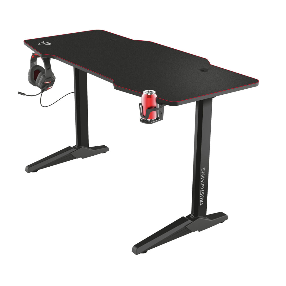 Skrivbord Trust GXT 1175 Imperius XL Gaming Stål 140 x 66 cm