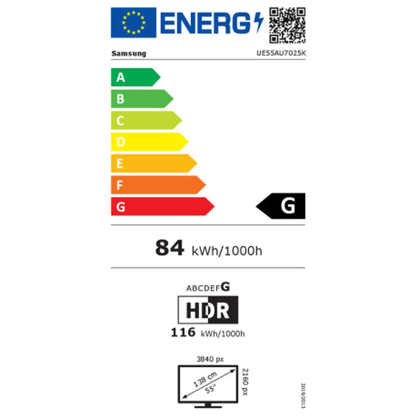 Smart TV Samsung UE55AU7025 55