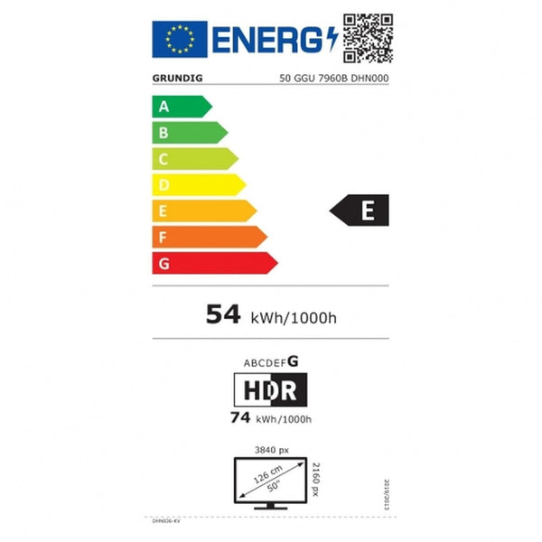 Smart TV Grundig 50GGU7960B   50 LED HDR10 4K Ultra HD 50