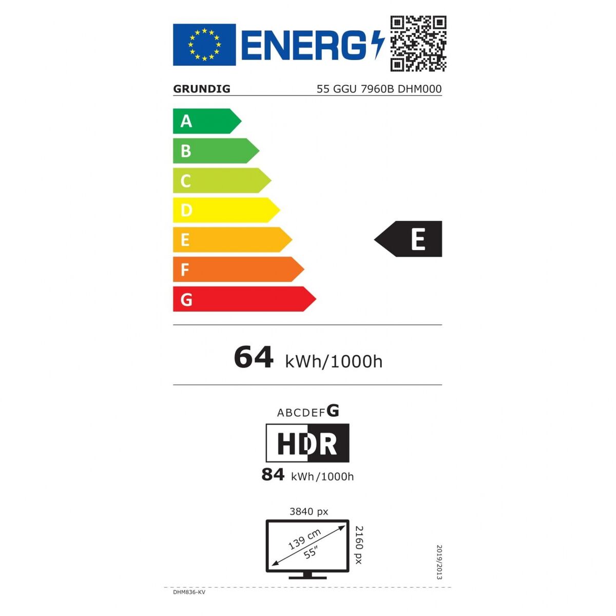 Smart TV Grundig 55GGU7960B   55 55" 4K Ultra HD LED HbbTV