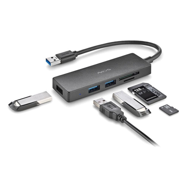 USB-HUB NGS IHUBREADER Svart